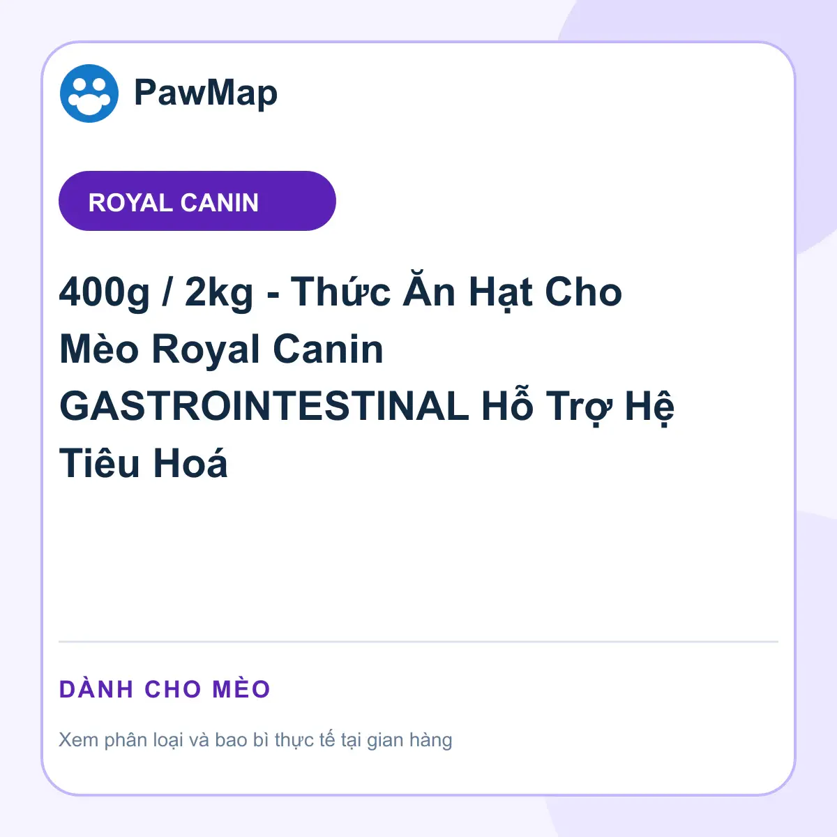 Ảnh sản phẩm 400g / 2kg - Thức Ăn Hạt Cho Mèo Royal Canin GASTROINTESTINAL Hỗ Trợ Hệ Tiêu Hoá