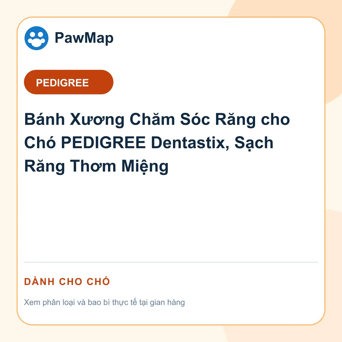 Ảnh sản phẩm Bánh Xương Chăm Sóc Răng cho Chó PEDIGREE Dentastix, Sạch Răng Thơm Miệng